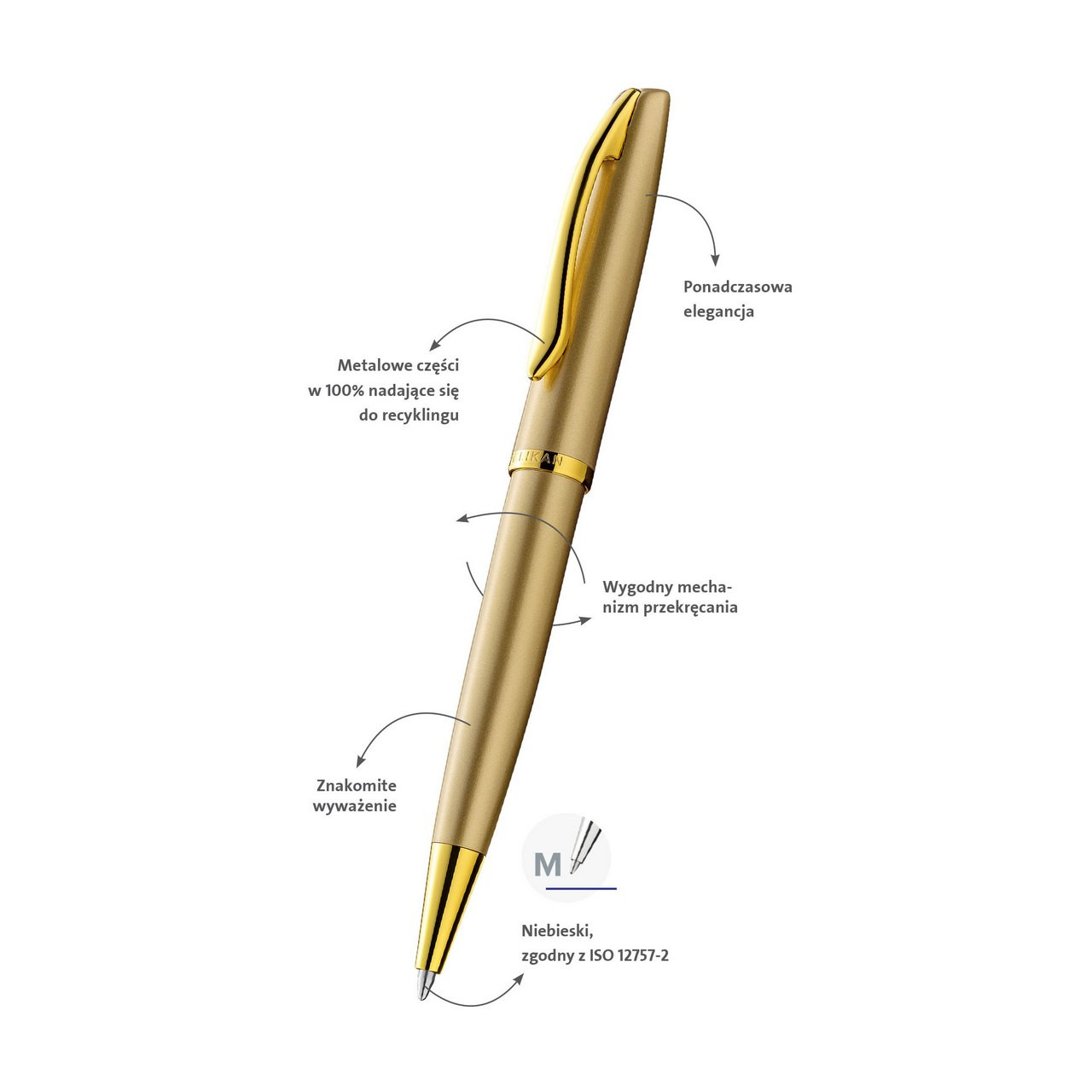 Długopis JAZZ Noble Elegance Gold Herlitz w etui